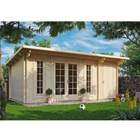 Fjordholz Gartenhaus Modell Jacob 44 C mit Abstellraum Kiefer Imprägniert – 14.34 qm Fjordholz Gartenhaus Modell Jacob 44 C mit Abstellraum Kiefer Imprägniert – 14.34 qm