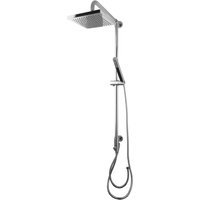 PaulGurkes Regendusche Brausesystem Eckig 20cm Aufputz Dusche