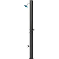Outsunny Gartendusche Kunststoff Schwarz 17,5L x 14,5B x 216H cm