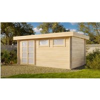 Carlsson Gartenhaus Kyara-44 Flachdach Imprägniert 480 cm x 269 cm – 11.94 qm Carlsson Gartenhaus Kyara-44 Flachdach Imprägniert 480 cm x 269 cm – 11.94 qm