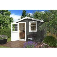 Lasita Gartenhaus Nina 230 Grau-Grün 275 cm x 230 cm – 6.43 qm Lasita Gartenhaus Nina 230 Grau-Grün 275 cm x 230 cm – 6.43 qm