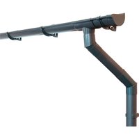 Inefa Dachrinnen Set PVC 4m NW 100 Halbrund für Gartenhaus Carport Anthrazit Inefa Dachrinnen Set PVC 4m NW 100 Halbrund für Gartenhaus Carport Anthrazit