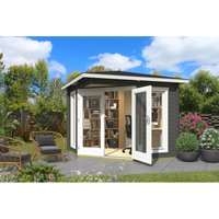 Lasita Gartenhaus Oban 40 Grau-Grün 239,6 cm x 239,6 cm – 5.76 qm Lasita Gartenhaus Oban 40 Grau-Grün 239,6 cm x 239,6 cm – 5.76 qm