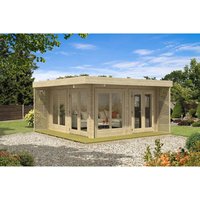Alpholz Gartenhaus Viva A Flachdach Unbehandelt 678 cm x 480 cm – 32.54 qm Alpholz Gartenhaus Viva A Flachdach Unbehandelt 678 cm x 480 cm – 32.54 qm