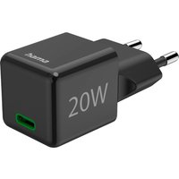 Hama Schnellladegerät Super-Mini-Charger USB-C PD 20 W Schwarz Hama Schnellladegerät Super-Mini-Charger USB-C PD 20 W Schwarz