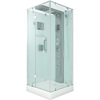 AquaVapore Duschkabine Komplettdusche D38-10L0-EC Fertigdusche Dusche 90x90 cm