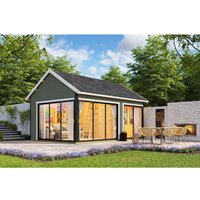 Lasita Gartenhaus Murano 3 Grau-Grün 578 cm x 390 cm – 21.09 qm Lasita Gartenhaus Murano 3 Grau-Grün 578 cm x 390 cm – 21.09 qm