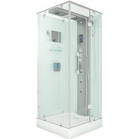 AquaVapore Duschkabine Komplettdusche D38-10R1 Fertigdusche Dusche 90x90 cm