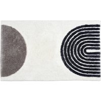 Schöner Wohnen Badteppich Barbados Semi-Circle Linien ca. 67 cm x 110 cm