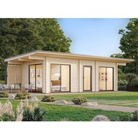 Palmako Ferienhaus Cecilia 760 x 314 cm Naturbelassen FSC® – 21.68 qm Palmako Ferienhaus Cecilia 760 x 314 cm Naturbelassen FSC® – 21.68 qm