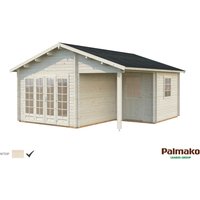 Palmako Irene Holz-Gartenhaus Klar Satteldach Tauchgrundiert 530 cm x 550 cm – 29.15 qm Palmako Irene Holz-Gartenhaus Klar Satteldach Tauchgrundiert 530 cm x 550 cm – 29.15 qm
