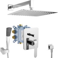 PaulGurkes Regendusche Unterputz Duscharmatur Grundkörper Duschkopf Edelstahl