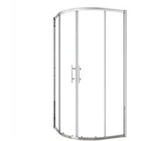 Duschparadies Duschkabine 100x100x185cm Runddusche 5mm Nano Glas Dusche Viertelkreis Duschabtrennung Duschtür Schiebetür