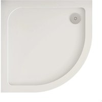 Duschparadies Duschwanne Duschtasse 90x90x3cm für Duschkabine Duschwand Walk-in Dusche Kunststein Acrylbeschichtung Viertelkreis Runddusche Weiß