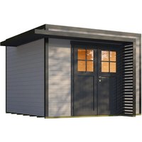Weka Gartenhaus Amberley Doppeltür Grau-Anthrazit 300 cm x 300 cm – 8.16 qm Weka Gartenhaus Amberley Doppeltür Grau-Anthrazit 300 cm x 300 cm – 8.16 qm