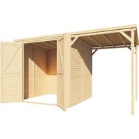 Bertilo Holz-Gartenhaus Box 3 Plus Natur 373 cm x 202 cm FSC® – 0.71 qm Bertilo Holz-Gartenhaus Box 3 Plus Natur 373 cm x 202 cm FSC® – 0.71 qm
