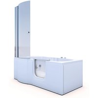 AcquaVapore Seniorendusche und Wanne mit Whirlpool S12D-WP-R Dusche 85x170