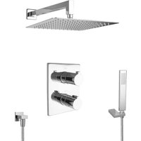 PaulGurkes unterputz Regendusche mit Thermostat 30cm Duschkopf Regenwalddusche