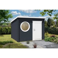 Alpholz Gartenhaus Maria-Rondo 44 A Pultdach Unbehandelt 280 cm x 270 cm – 6.6 qm Alpholz Gartenhaus Maria-Rondo 44 A Pultdach Unbehandelt 280 cm x 270 cm – 6.6 qm