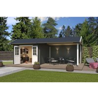 Lasita Gartenhaus New York 680 cm x 300 cm Grau-Grün – 18.6 qm Lasita Gartenhaus New York 680 cm x 300 cm Grau-Grün – 18.6 qm