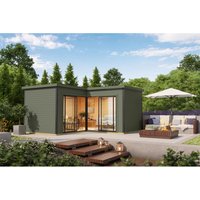 Lasita Gartenhaus Domeo 6 Grau-Grün 500 cm x 500 cm – 12.54 qm Lasita Gartenhaus Domeo 6 Grau-Grün 500 cm x 500 cm – 12.54 qm