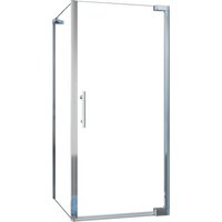 AICA 76x90x185cm Eckig Duschkabinen Eckduschen Duschtür Nischentür Duschabtrennung 8mm NANO Glas