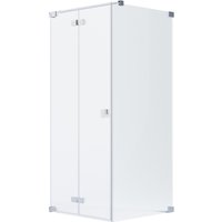 Schöner Wohnen Eckdusche Drehfalttür und Seitenwand R Chrom 80 x 80 x 200 cm