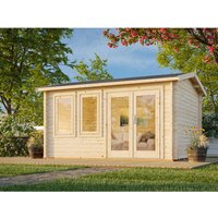 Palmako Gartenhaus Iris 390 x 300 cm Lackiert Hellgrau-Anthrazit FSC® - 10.29 qm Palmako Gartenhaus Iris 390 x 300 cm Lackiert Hellgrau-Anthrazit FSC® - 10.29 qm