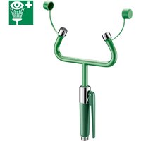 Delabie Handbrause-Augendusche 2 Sprühköpfe Wandmontage + Hinweisschild