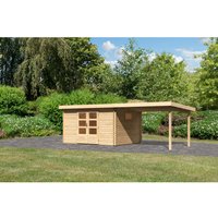 Karibu Gartenhaus Jeebel 4 m. Schleppdach 300 cm Naturbelassen – 7.42 qm Karibu Gartenhaus Jeebel 4 m. Schleppdach 300 cm Naturbelassen – 7.42 qm