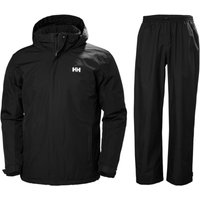 Helly Hansen Dubliner/HH Rain Regenset, Herren, schwarz