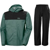 Helly Hansen HH Rain/Vancouver Regenanzug, Herren, schwarz/grün
