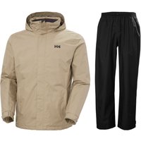 Helly Hansen HH Rain/Dubliner Insulated Regenanzug, Herren, schwarz/beige