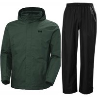 Helly Hansen HH Rain/Dubliner Insulated Regenanzug, Herren, schwarz/grün