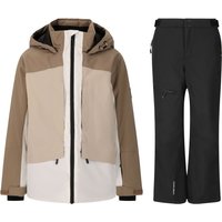 Whistler Kingland/Rossburg Regenanzug, Junior, braun/schwarz