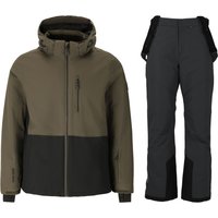 Whistler Drizzle Skiset, Herren, dunkelgrün/schwarz