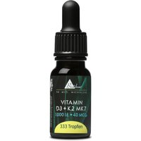 Biotikon 10% Rabatt auf vegane Vitamin D3 K2 Tropfen 1000 IE 40 μg MK7