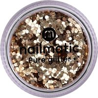 Grandes paillettes dorées visage, corps et ongles - Nailmatic