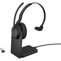 Jabra Evolve2 55 Cuffie Wireless Mono Con Base Di Ricarica, USB-A Dongle, Tutte Le Piattaforme, Mono, Supporto Incluso Jabra Evolve2 55 Cuffie Wireless Mono Con Base Di Ricarica, USB-A Dongle, Tutte Le Piattaforme, Mono, Supporto Incluso