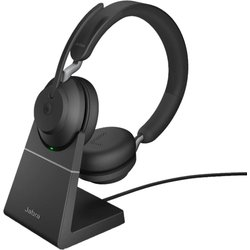 Jabra Evolve2 65 Wireless Pc Headset With Charging Stand, Tutte Le Piattaforme, Dongle Usb-A+Supporto, Nero, Stereo Jabra Evolve2 65 Wireless Pc Headset With Charging Stand, Tutte Le Piattaforme, Dongle Usb-A+Supporto, Nero, Stereo