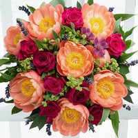 Blossoming Gifts Enjoy 33% Discount on Coral Rose Peony Large Vase