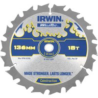 Irwin IRWIN® Weldtec Cordless Circular Saw Blade 136 x 10mm x 18T ATB 1897390