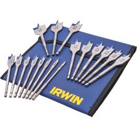 Irwin IRWIN® Blue Groove 4X Flat Bit Set, 17 Piece IW4041002