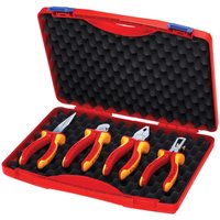 Knipex 00 20 15 VDE Pliers Set in Case, 4 Piece 00 20 15