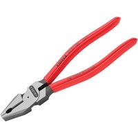 Knipex 02 01 180 High Leverage Combination Pliers Plastic Coated Grip 180mm 02 01 180 SB