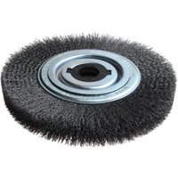 Lessmann Wheel Brush D250mm x W30-35 x 100 Bore Steel Wire 0.30 + Adaptors Set 4 +1 377.162