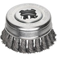 Lessmann X-Lock Steel Knot Cup Brush 85mm Non Spark 483.21X