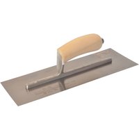 Marshalltown MXS13SS Plasterer's Finishing Trowel Stainless Steel Wooden Handle 13 x 5in MXS13SS