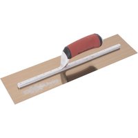 Marshalltown MXS815GD Golden Stainless Steel Finishing Trowel, DuraSoft® Handle 18 x 5in MXS815GD