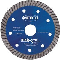 MEXCO UHXCEL Ultra Hard Materials Diamond Blade 115 x 22mm UHXCEL11522